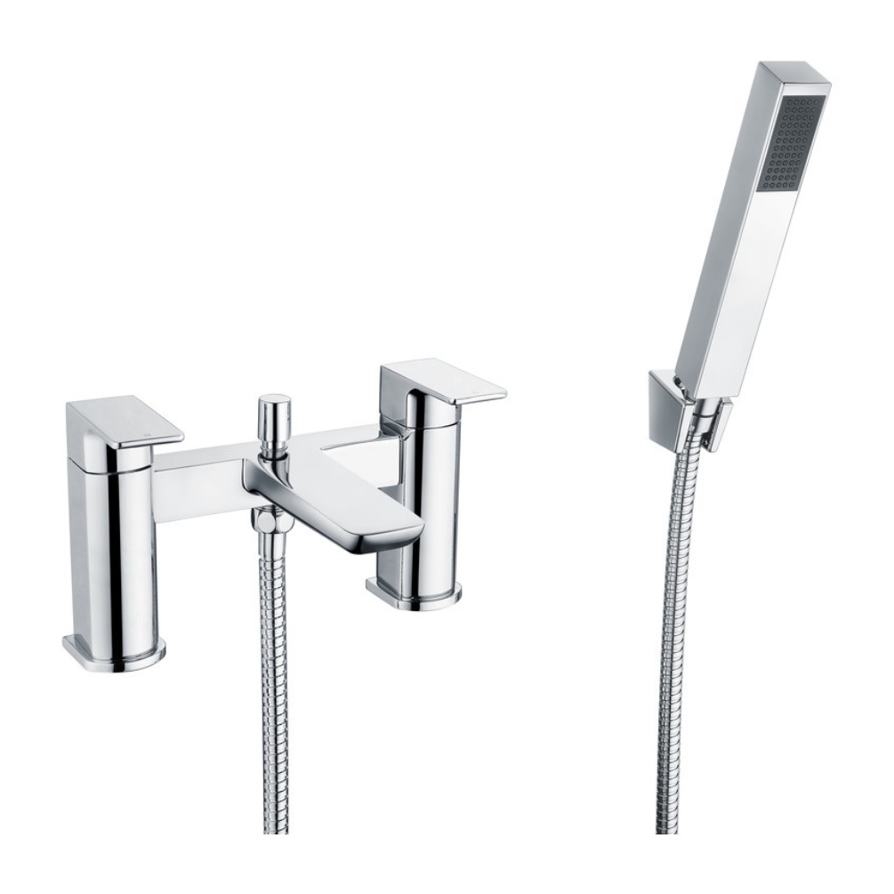 Product cut out image of the Dorian Chrome Bath Shower Mixer Tap ZERO105729